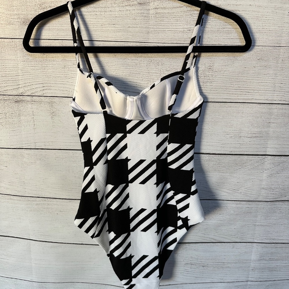 Onia Isabella Houndstooth One Piece Swimsuit - Picture 7 of 8